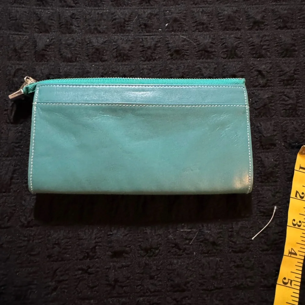 Perlina Teal Wallet with Buckle Detail